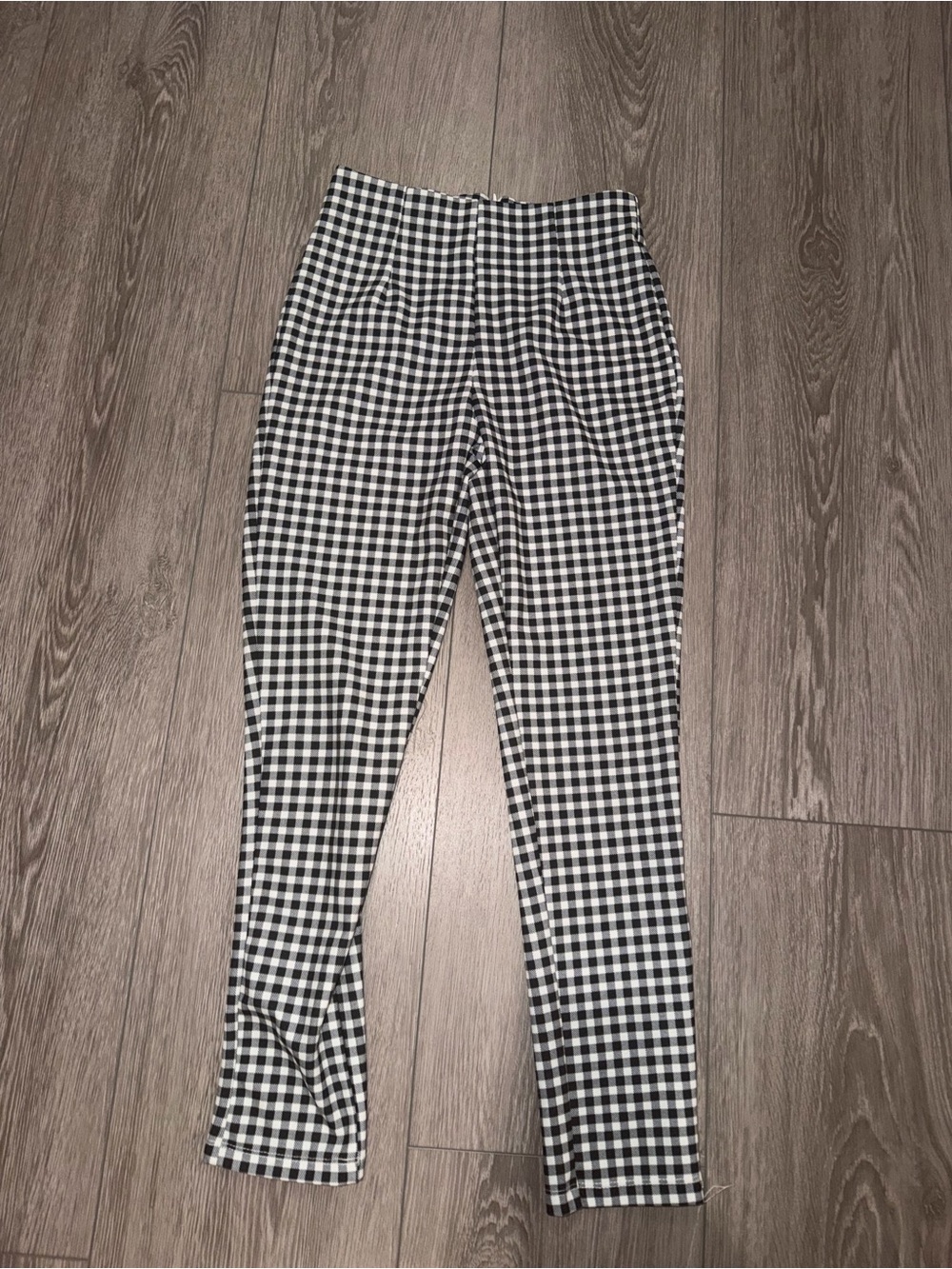 Princess Polly Black and White Gingham Pants